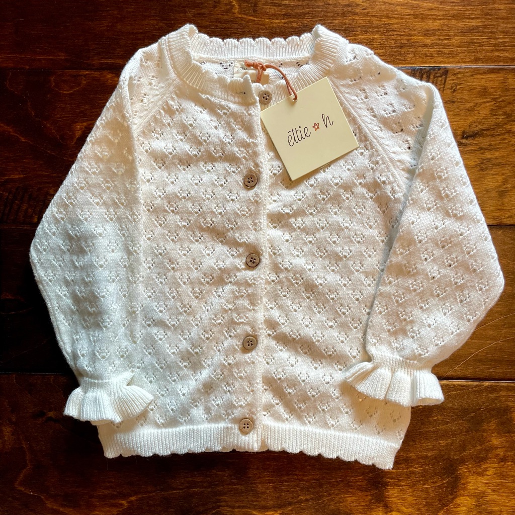 Nwt Ettie + H Aurora Sweater Cardigan, Size 12-18m